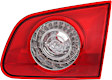 Passenger Side Tail Light, without Bulb, Halogen, Clear and Red Lens