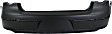 Rear Primed Bumper Cover, Sedan, Without Parking Aid Sensor Holes, 4-Door
