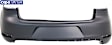Rear Primed Bumper Cover, Hatchback, Without Parking Aid Sensor Holes, CAPA CERTIFIED