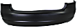Rear Primed Bumper Cover, Sedan, Without Molding Holes