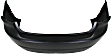 Rear Primed Bumper Cover, Sedan, Without Molding Holes