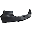 Rear, Upper Primed Bumper Cover, Without Tow Hook Holes, CAPA Certified