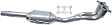 2000 Volkswagen Jetta GLS - Front Catalytic Converter, 2.0L 4Cyl, Federal EPA Standard, 46-State Legal (Cannot ship to CA, CO, NY or ME), 2 O2 Ports, Direct Replacement Series
