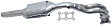 2000 Volkswagen Jetta GLS - Front Catalytic Converter, 2.0L 4Cyl, Federal EPA Standard, 46-State Legal (Cannot ship to CA, CO, NY or ME), 2 O2 Ports, Direct Replacement Series