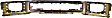 Front Bumper, Face Bar, Chrome, Steel, with End Cap Holes
