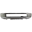 Front Bumper Chrome, Without Mounting Brackets, Without Side Cover Holes