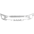 Front Bumper, Chrome, Without Mounting Brackets, 4 Cyl., 2.3L Engine
