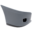 Front, Passenger Side Bumper Powdercoated Gray