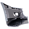 2021 Freightliner Cascadia 126 - Front, Driver Side Bumper, For Models With Fog Lights, Powdercoated Gray
