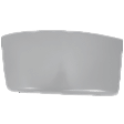 Front, Passenger Side Bumper, Painted Gray, Base Model
