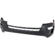 Front, Upper Primed Bumper Cover, For Models With Active Park Assist System, Without Tow Hook Holes