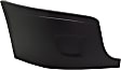 2013 Freightliner Cascadia - Front, Passenger Side Bumper End, For Models Without Fog Lights, Painted Black, Plastic