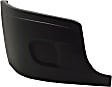 2013 Freightliner Cascadia - Front, Passenger Side Bumper End, For Models Without Fog Lights, Painted Black, Plastic