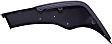 Front, Passenger Side Bumper End, Painted Black Plastic