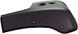 Front, Driver Side Bumper End, Painted Black Plastic
