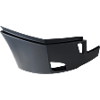 Front, Passenger Side Bumper End, Painted Black, 6 Cyl., 12.8L Engine