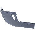 Front, Passenger Side Bumper End, Painted Gray Plastic