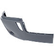 Front, Passenger Side Bumper End, Painted Gray Plastic