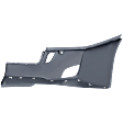 Front, Passenger Side Bumper End, Painted Gray Plastic