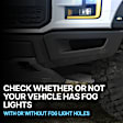 Front, Passenger Side Bumper End, Painted Gray Plastic
