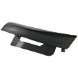 Front, Driver Side Bumper End, Textured Plastic