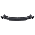 Front, Center Bumper Reinforcement, Plastic
