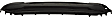 Front, Upper Bumper Grille, Textured CAPA Certified