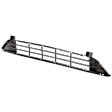 Front, Center Bumper Grille, Black