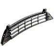 Front, Center Bumper Grille, Black