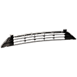 Front, Center Bumper Grille, Black