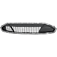 Front Bumper Grille, Chrome Black, 6 Cyl., 3.5L Engine