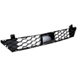 Center Bumper Grille, Gloss Black
