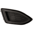 Front, Passenger Side Bumper Grille, Textured Black