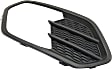 Front, Driver Side, Outer Bumper Grille, Textured Black