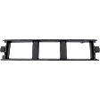Front, Center Bumper Trim, Black
