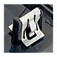 Front, Center Bumper Trim, Black