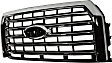 Grille Assembly, Chrome Shell with Textured Black Insert, Grille, CAPA CERTIFIED
