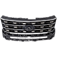 Grille Assembly, Textured Dark Gray Shell and Insert, CAPA CERTIFIED