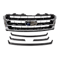 Grille Assembly, Textured Black Shell and Insert, CAPA CERTIFIED