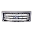 Grille Assembly, Textured Black Shell with Chrome Insert, CAPA CERTIFIED