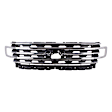2018-2020 Ford Expedition - Grille, Textured Black, without Camera Hole, XLT Model, For Models without Front View Camera, CAPA Certified