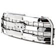 Grille Chrome Shell with Painted Silver Insert CAPA Certified
