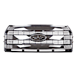 Grille Chrome Shell with Painted Silver Insert CAPA Certified