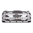 Grille Chrome Shell with Painted Silver Insert CAPA Certified