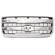 Grille Chrome Shell with Painted Silver Insert CAPA Certified