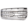 Grille Chrome Shell with Painted Silver Insert CAPA Certified