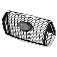 Grille Chrome Shell with Black Insert CAPA Certified