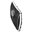 Grille Chrome Shell with Black Insert CAPA Certified