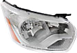 Passenger Side Halogen Headlight, With bulb(s), OE Replacement