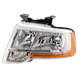 2015-2017 Ford Expedition - Driver Side Headlight, with Bulb, Halogen, Reflector Type, 6 Cyl., 3.5L Engine
